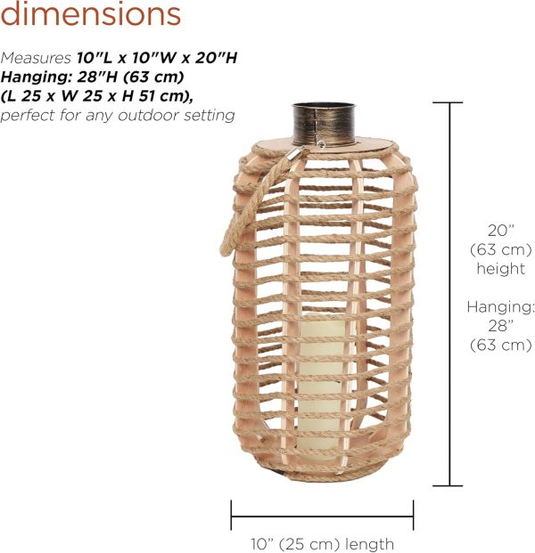 Alpine Corporation LGB104M-WT 10" Tall Tabletop Lamp with Chain Style Filament LED Lights - Image 20