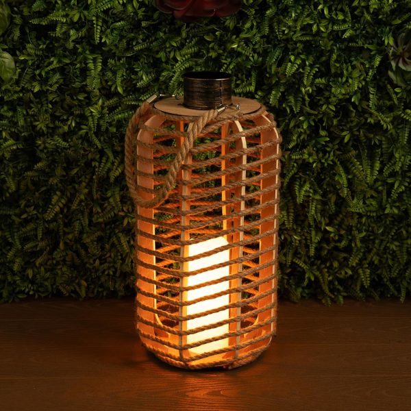 Alpine Corporation LGB104M-WT 10" Tall Tabletop Lamp with Chain Style Filament LED Lights - Image 28