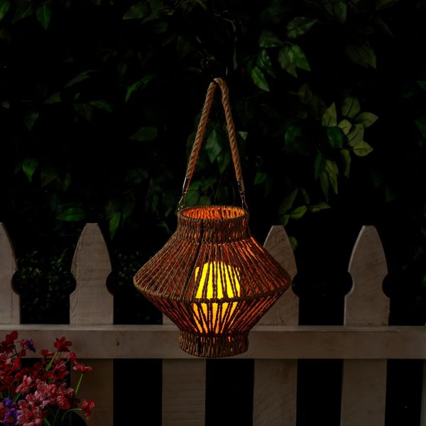 Alpine Corporation LGB104M-WT 10" Tall Tabletop Lamp with Chain Style Filament LED Lights - Image 37