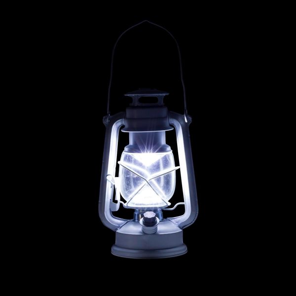 Alpine Corporation 10" H Indoor/Outdoor Metal and Glass Hurricane Lantern with Dimmable LED Lights, Red - Image 17